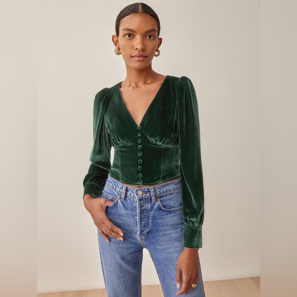 BNWT Reformation Henning Top Sz 12